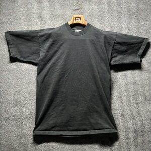 Vintage MOB Blank T Shirt 2XL‎ Tall Black Super Heavy Made In USA 100% Cotton